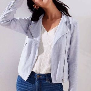 Loft Linen Moto Jacket
